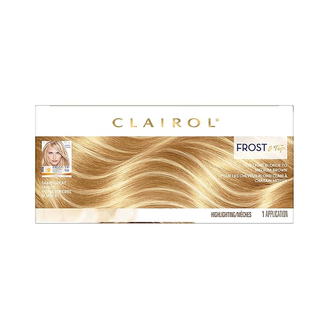 Clairol Nice'n Easy Frost & Tip Original Hair Dye, Light Blonde to Medium Brown Hair Color, Pack of 3
