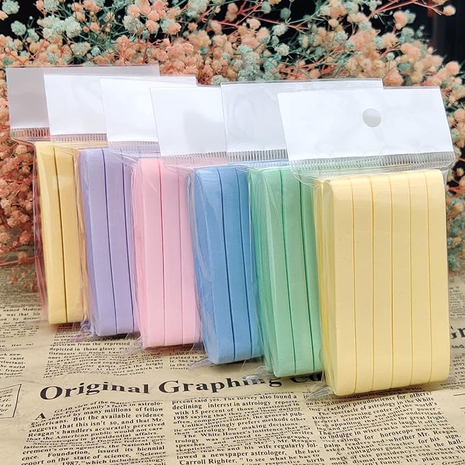 Facial Sponge Compressed，PVA Professional Makeup Removal Wash Pads Round Face Cleansing Sponge for Spa Exfoliating and Mask(60pcs), 5Colors