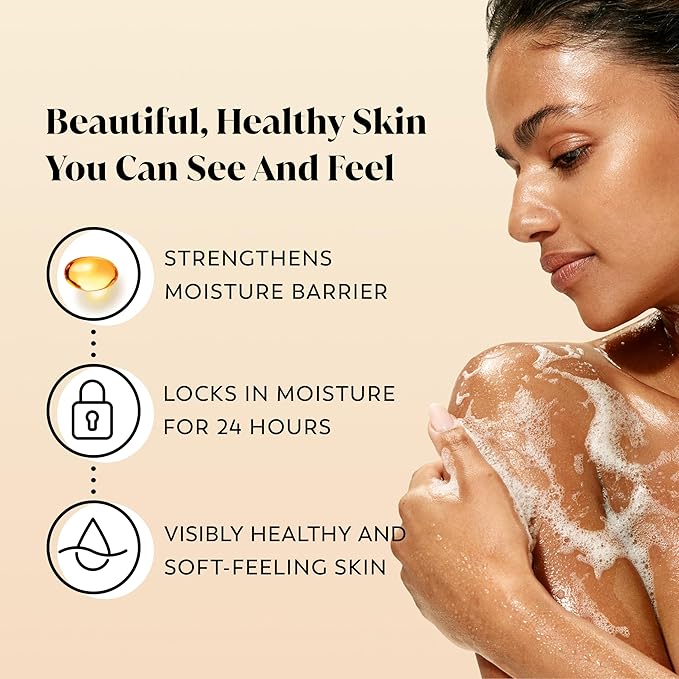Olay Body Wash for Women, Ultra Moisture, 24/7 Moisture Barrier Repair, Hydrating Formula for Visibly Healthy Soft Skin, Vitamin B3 & Hyaluronic Blend, For All Skin Types, Cocoa Butter Scent, 35 fl oz