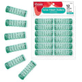 Annie Wire Mesh Rollers – Medium 7/8 Inch Hair Curlers for Defined Curls & Waves, Heatless Styling Tools for All Hair Types – 12 Count (Green)