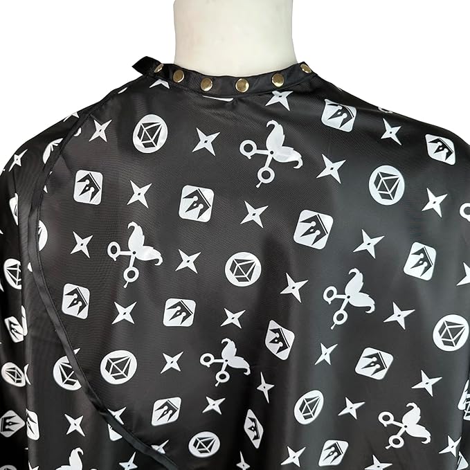 Barber Capes for Men Professional Haircut Capes with Snaps Salon Capes for Stylist -63"*56"(Black)