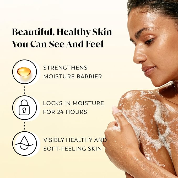 Olay Body Wash for Women, Ultra Moisture, 24/7 Moisture Barrier Repair, Hydrating Formula for Visibly Healthy Soft Skin, Vitamin B3 & Hyaluronic Blend, For All Skin Types, Shea Butter Scent, 35 fl oz