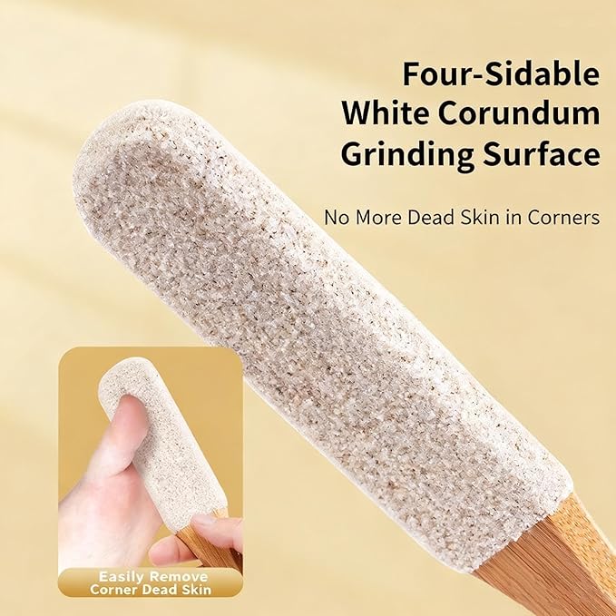 2-Pack Professional Pedicure Foot File & Pumice Stone - Callus Remover and Foot Scrubber for Dead Skin, Dry Rough Feet and Cracked Heels