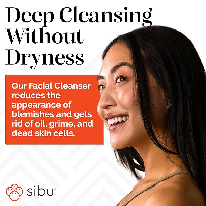 sibu Sea Buckthorn Polishing Facial Cleanser (4oz), Face Wash Made From Premium Himalayan Sea Berry Oil – Moisturizes Skin, Reduces Blemishes, Removes Make-up
