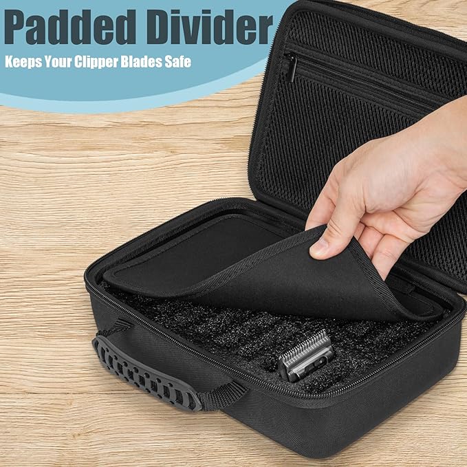 TORIBIO Hair Clipper Guard Blades Holder Case for Barbers and Stylists, Holds 20 Metal Guards for Andis, Oster, Wahl, Babyliss Detachable Clippers
