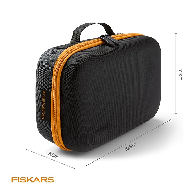Fiskars Pet Grooming Tool Storage Bag, Durable Organizer with Elastic Straps, 10.25" x 4" x 7"