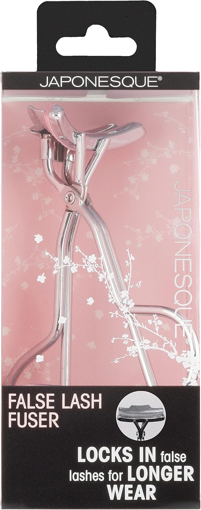 JAPONESQUE False Lash Fuser and Curler - Fuse Natural Lashes to False Eyelashes - No More Flyaway Corners! Great Tool for Short Natural Lashes