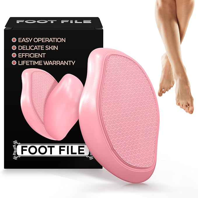 Nano Glass Foot File – 4.6" Glass Foot Callus Remover, Ergonomic Heel Scraper for Cracked Heels, Scratch-Resistant & Non-Wearing – Moisture-Resistant & Gentle Cleansing, Designed for Wet or Dry Use