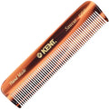 Kent A FOT Handmade Tortoiseshell All Fine Tooth Pocket Comb for Men, Hair Comb Straightener for Everyday Grooming Styling Hair, Mustache Beard, Saw Cut and Hand Polished, Made in England