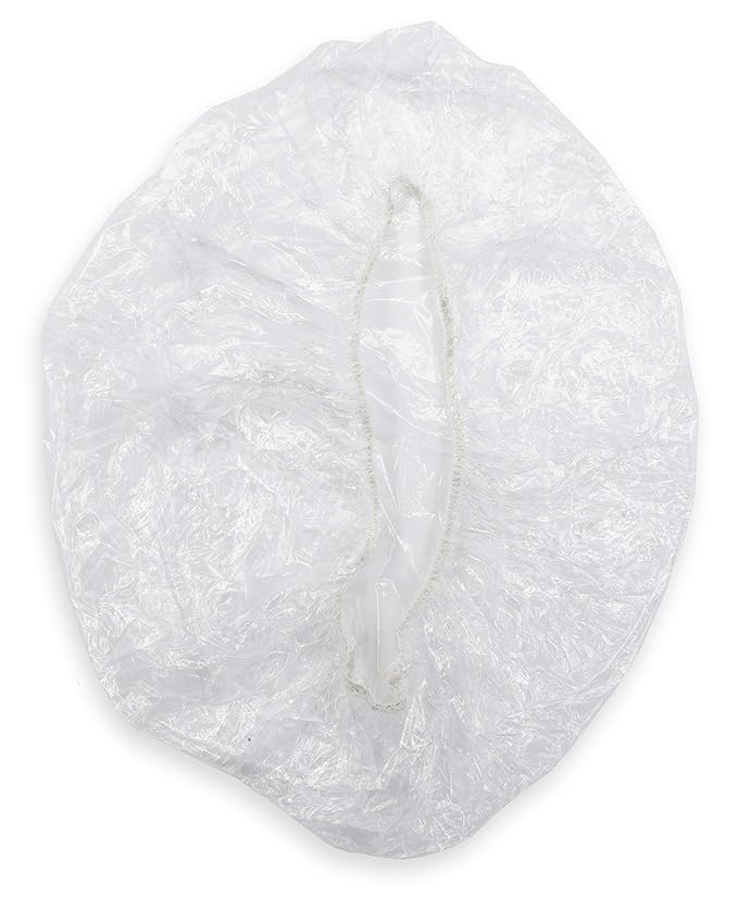 Colortrak Professional Bouffant Processing Caps, Single Use, Contain Hair During Perms, Conditioners, Relaxers, and Coloring, Extra Large, Clear Plastic, Usable as Shower Cap, 100 Per Pack