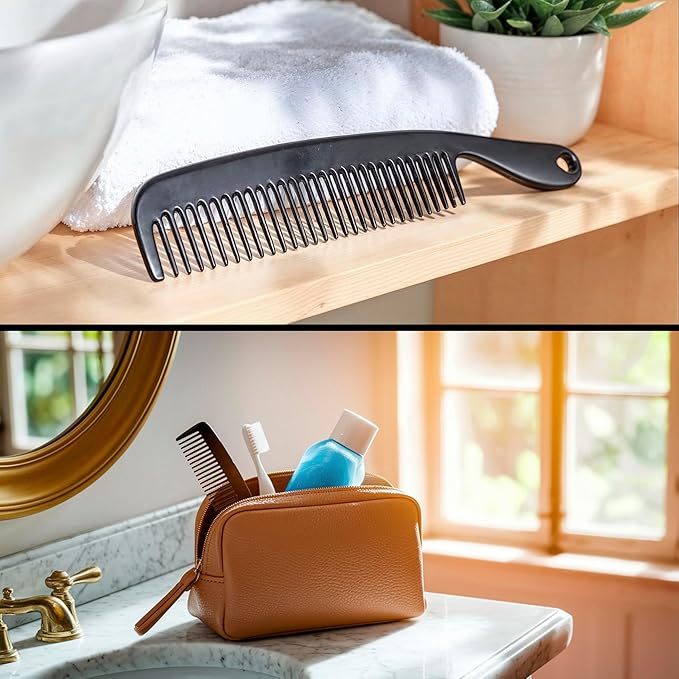Combs for Men Pack of 6, Pocket Combs for Men, Hair Comb Set, Beard Mustache Comb