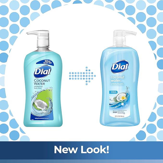 Dial Body Wash, Refresh & Renew Coconut Water, 32 fl oz