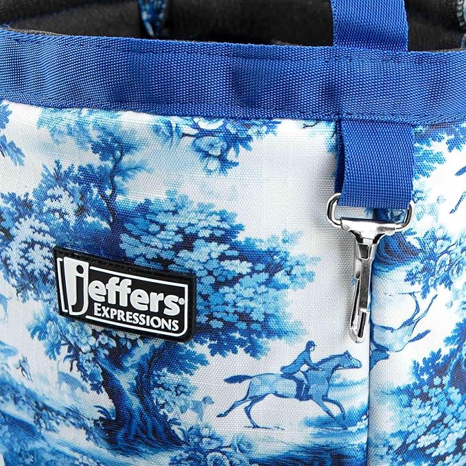 Jeffers Expression Grooming Tote Caddy – Portable Animal Care Organizer for Horses, Dogs, Cats, Livestock, Barn, Trailer, Stable - Brushes, Clippers, Towels, Spray Bottle, Tools - Equestrian Toile