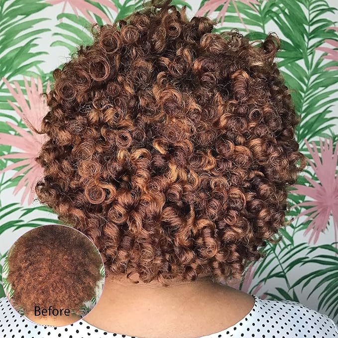 Perm Rods for Natural Hair, 60 pcs Medium Size Hair Rollers for Long Short Hair Styling Tool Hair Curlers
