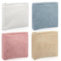 Abbylike 4 Pcs Small Makeup Bag Corduroy Cosmetic Pouch with Zipper Portable Little Bags for Purse Mini Pouch Cute Makeup Purse for Coin Essentials Items Women(Plain)