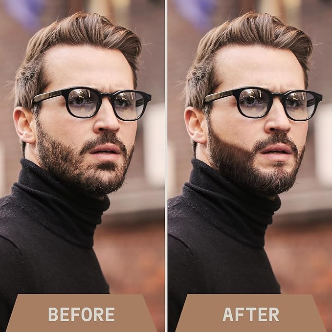 Striking Viking Beard Pencil Filler for Men - Light Brown, 2 Pack - Temporary Beard Dye - Waterproof Sweatproof Long Wear Beard Filler Pen for Touchups & Gap Contouring - Enhances Facial Hair