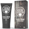 Viking Revolution Microdermabrasion Face Scrub for Men - Facial Cleanser for Skin Exfoliating, Deep Cleansing, Removing Blackheads, Acne, Ingrown Hairs - Men's Face Scrub for Pre-Shave (1 Pack)