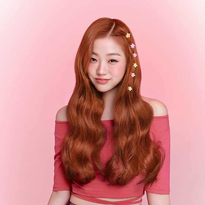 eZn Pudding Hair Dye for Sensitive Scalps – (Coral Orange) | No-Drip, Ammonia-Free, Long-Lasting Semi-Permanent Hair Color with Keratin for Gentle Gray Coverage at Home