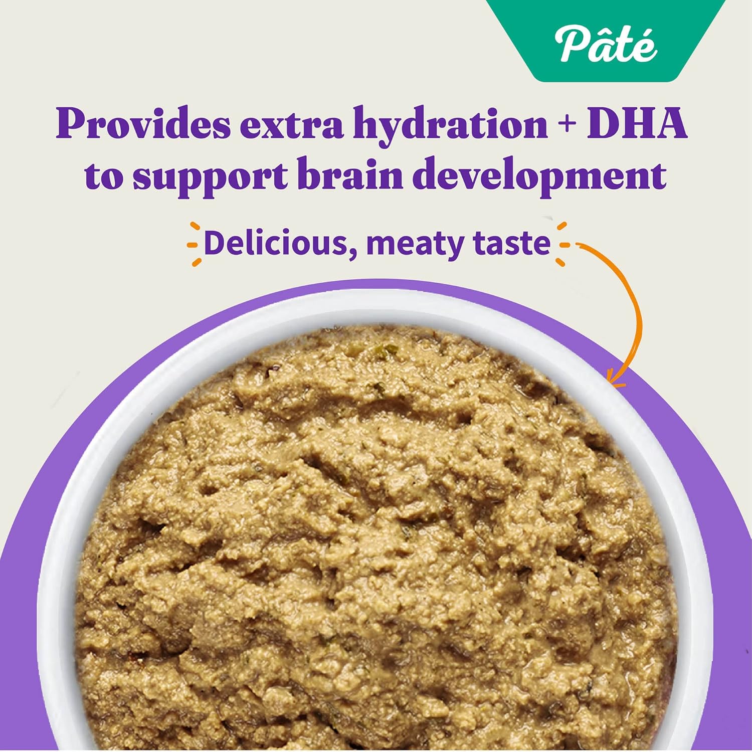 Halo Wet Kitten Food Whole Chicken Recipe, Grain Free Wet Cat Pate, Canned Cat Food to Support Brain Development, 3 Oz Can (Pack of 12)