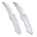2PCs Folding Mustache Comb, Metal Beard Comb for men Pocket Mini Portable Fits In Keychain Anti-Static