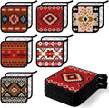 Bencailor 12 Pcs Pot Holders with Pocket Kitchen Hot Potholders Hot Pad Oven Mitts Cookie Bag Oven Gloves for Kitchen Gift Baking Cooking(Dark,Vintage)