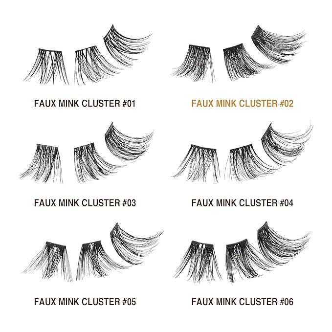 i•ENVY DIY Eyelash Extension 3D Extended - Featherlight Synthetic Reusable Artificial Eyelashes Multipack Lash Clusters