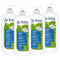 St. Ives Renewing Hand & Body Lotion for Women with Pump, Daily Moisturizer Collagen Elastin for Dry Skin, Made with 100% Natural Moisturizers, 21 fl oz, 4 Pack