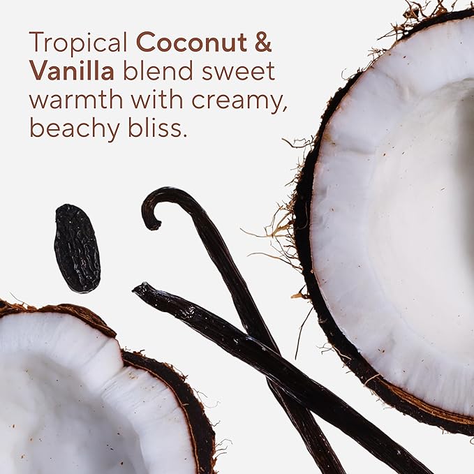 Native Exfoliating Body Scrub, Coconut & Vanilla Scent, Gentle Body Polish for Soft, Smooth Skin, Made without Sulfates, Parabens, or Dyes, 12 oz