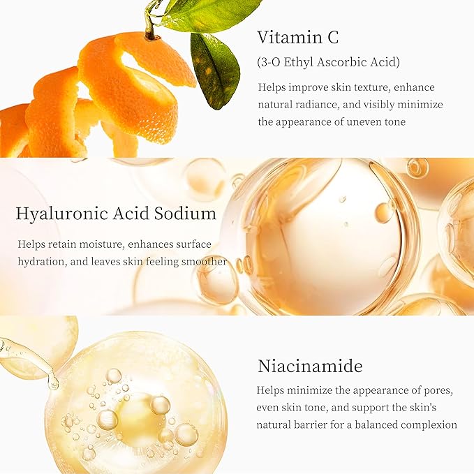 Premium 5X Vitamin C Face Serum 30ml - Vitamin C Serum with Niacinamide, Hyaluronic Acid & Collagen, Hydrating & Firming Essence for Glowing Skin and Even Tone