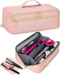 Mancro Hair Tools Travel Bag Compatible with Shark Glam, Wide-open Hot Hair Tool Organizer with Separate Heat Resistant Mat, Hair Accessories Organizer for Straighteners, Curling Iron, XL
