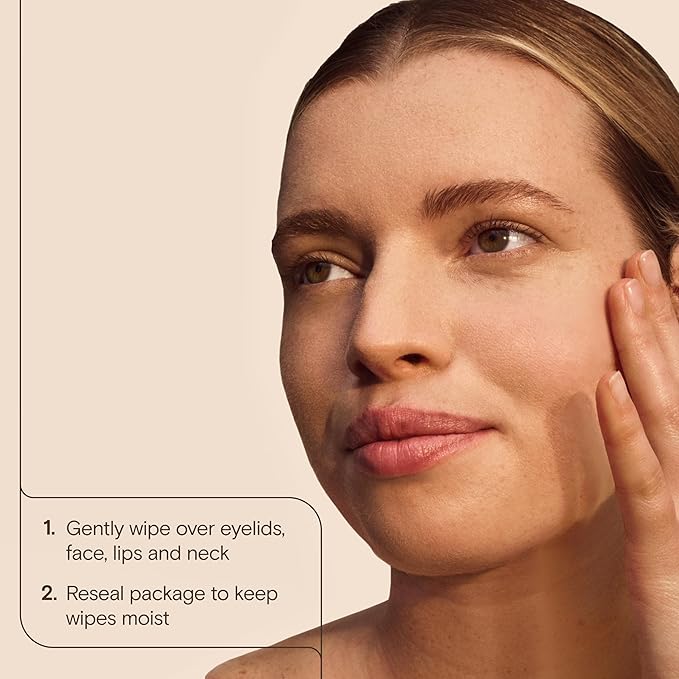 Aveeno Calm + Restore Unscented Makeup Remover Face Wipes, Fragrance Free Facial Cleansing Towelettes with Oat Extract & Calming Feverfew Leave Skin Feeling Soothed, Alcohol Free, 25 ct