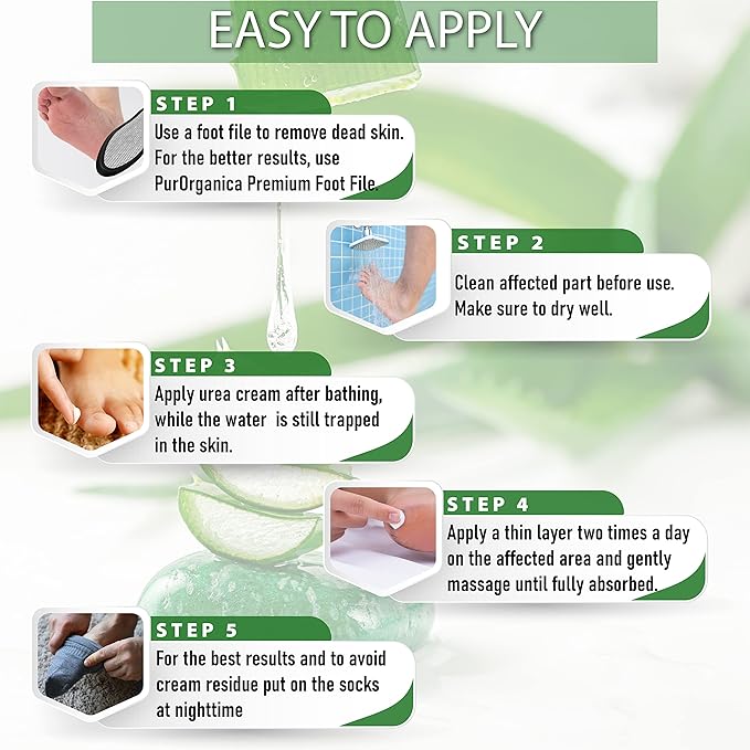 Urea 40% Foot Cream – Made in USA, Dermatologist Tested, Intensive Repair for Dry, Cracked Heels, Corns, Calluses & Rough Feet, Professional Strength Exfoliating & Moisturizing Cream