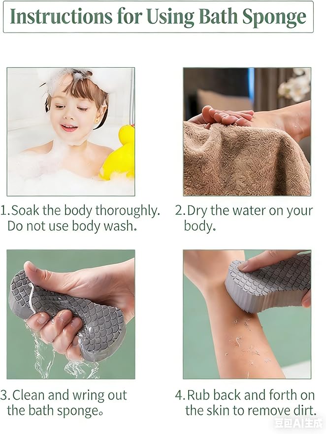 Magic Exfoliating Bath Sponge, New 3D Super Soft Gentle Exfoliation Dead Skin and Dirt Reusable Suitable for All Adults and Children. (Blue+Pink)
