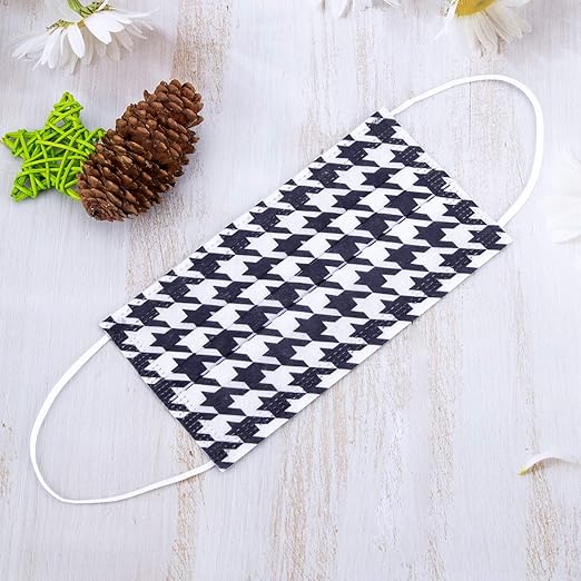 Borje Disposable Face Masks Breathable Face Mask 3 Ply with Elastic Earloops Mouth Cover 50 Pcs