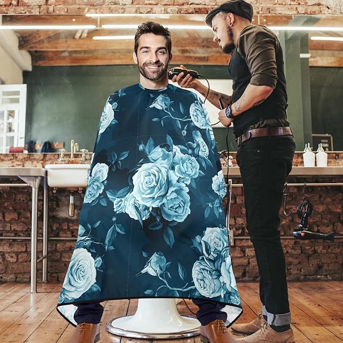 visesunny Professional Barber Cape Polyester Hair Cutting Salon Cape Apron Anti-Static Beard Bib Grooming Apron