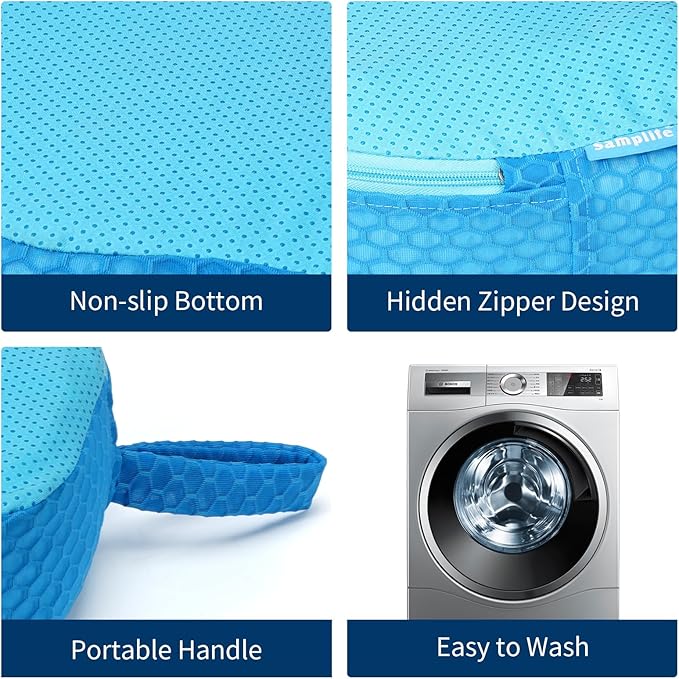 Hot Tub Booster Seat, Weighted SPA Booster Seat Cushion for Adults, 3D Air Mesh Inflatable Hot Tub Seat Accssories with Non-Slip Micro Dot Bottom,Indoor or Outdoor Quick Dry Hot Tub Pillow