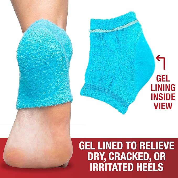 Kerasal Intensive Foot Repair Skin Healing Ointment,1 Oz and Moisturizing Gel Socks,(Packaging May Vary),(Pack of 4)