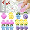 Bath Bombs, 32 Pack Foot Soak with Bath Salt and Tea Tree Oil. Organic Natural Handmade Aroma Pure Essential Oil Bubble Balls for Callus, Dry Cracked, Stubborn Odor
