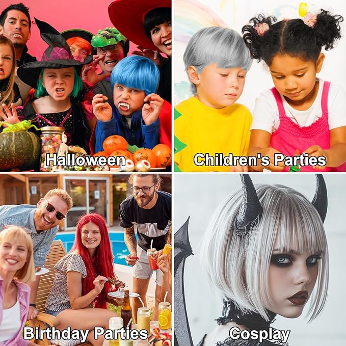 Temporary Hair Color Spray, Blue One-Time Use Hair Color Dye for Women and Kids, Disposable Natural Hair Strong Style Hair Dye-On 1-Day Washable for Cosplay Party DIY,Christmas Party, Halloween