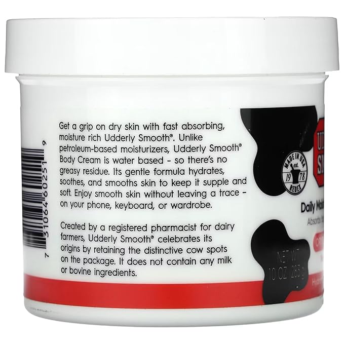 Udderly Smooth Body Cream Skin Moisturizer, 10 Ounce (Pack of 2)