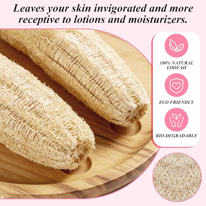 Bokon Loofah Exfoliating Face Pads 2.36 Inches Round Natural Loofah Sponge Body Face Scrubber Remove Dead Skin Facial Pad Bulk for Bath Shower Spa Skin Cleaning Women Men(50 Pcs,Beige)