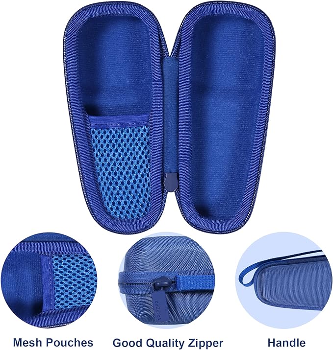 co2CREA Hard Carrying Case Compatible with NågraCoola CLIE 2 1 Sonic Facial Cleansing Brush (Blue)