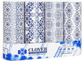 CLOVER Car Tissue Holder with Facial Tissues Bulk,4 Tubes Lotion, Travel Tissues for Cup Holder, Car tissues Cylinder with Gift Wrapping(3-ply,200 Sheets)