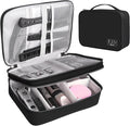 Barber Case Barber Tool Bags Barber clipper Bag Barber Cases for Clippers and Supplies Professional Barber Accessories Kit Hair Cutting Scissors Storage Bag Shaving Kits (Black)