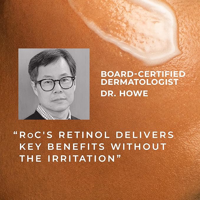 RoC Retinol Correxion Deep Wrinkle Retinol Face Serum with Ascorbic Acid, Anti-Aging Treatment for Fine Lines, Dark Spots, Post Acne Scars, 1 Oz (Packaging May Vary)