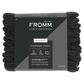 Fromm Softees Microfiber Hair Towels, Absorbent Salon Hair Towels for Hairstylists, Barbers, Spa & Gym, Fast-Drying, Ultra-Soft, Lint-Free, Multi-Purpose Towels, 16" x 29"- 10-Pack - Black