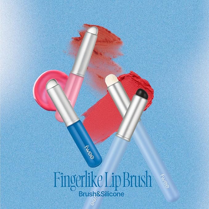 fwee Fingerlike Lip Brush | Multi-purpose Makeup Brush with Lid