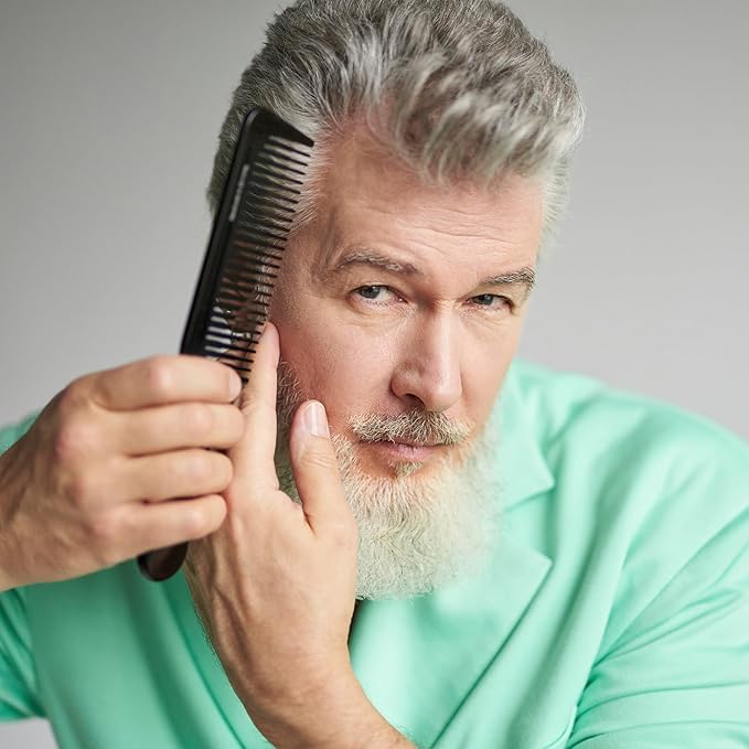 Combs for Men Pack of 6, Pocket Combs for Men, Hair Comb Set, Beard Mustache Comb