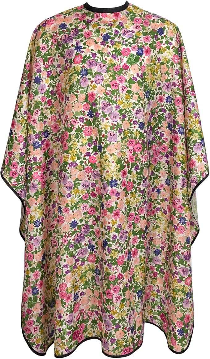 Salon Cape for Women, Hair Cutting Cape with Snaps, Professional Large Barber Stylist Hairdressing Gown- 63”× 56”
