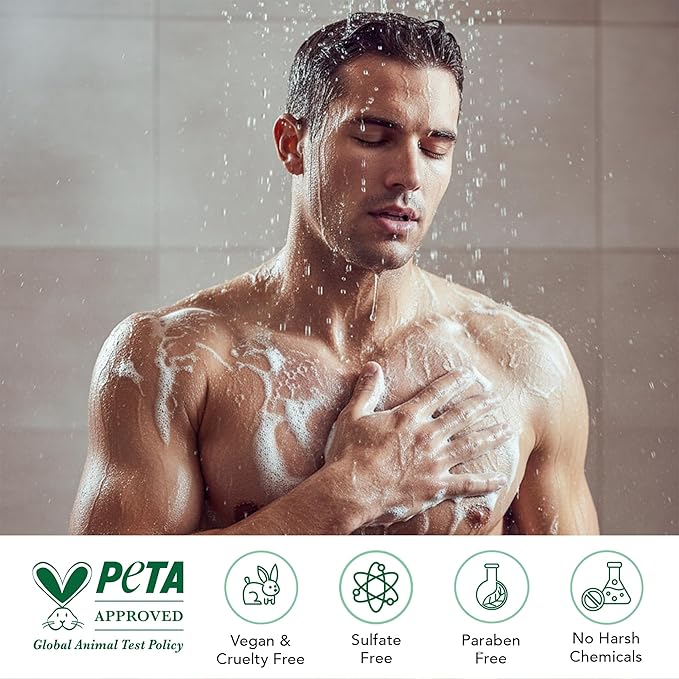 Botanic Hearth Tea Tree Body Wash -16 fl oz- All-Natural Antifungal & Odor-Control Shower Gel for Acne, Athlete’s Foot, Ringworm, Jock Itch & Healthy Skin,Sulfate & Paraben Free, for Men and Women